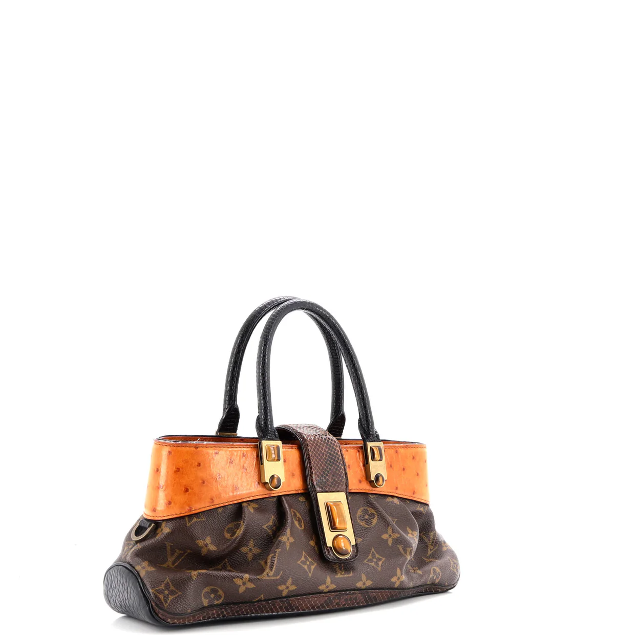 Macha Waltz Handbag Monogram Canvas and Exotics - Deep Luxury