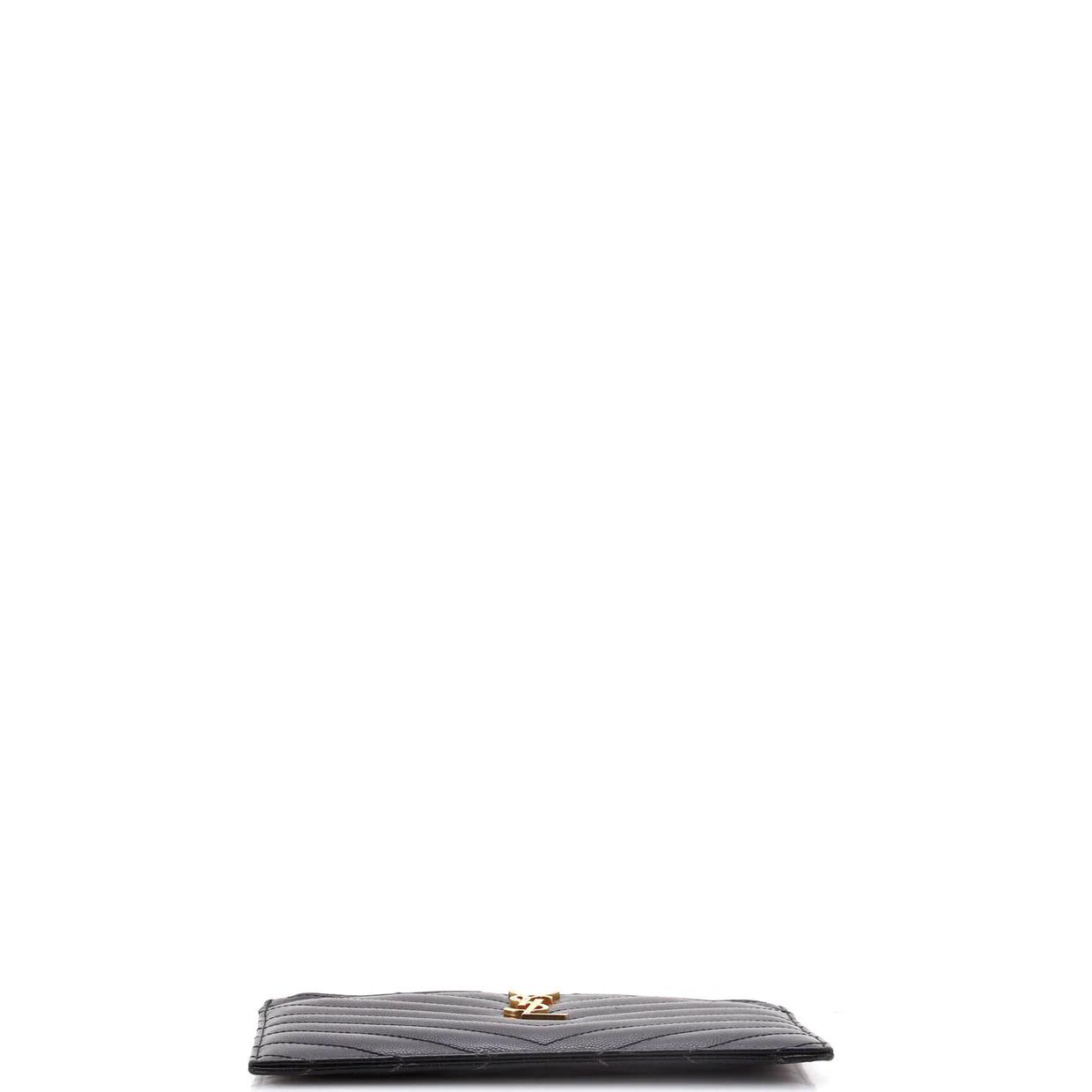 Classic Monogram Double Zip Wallet Matelasse Chevron Leather - Deep Luxury