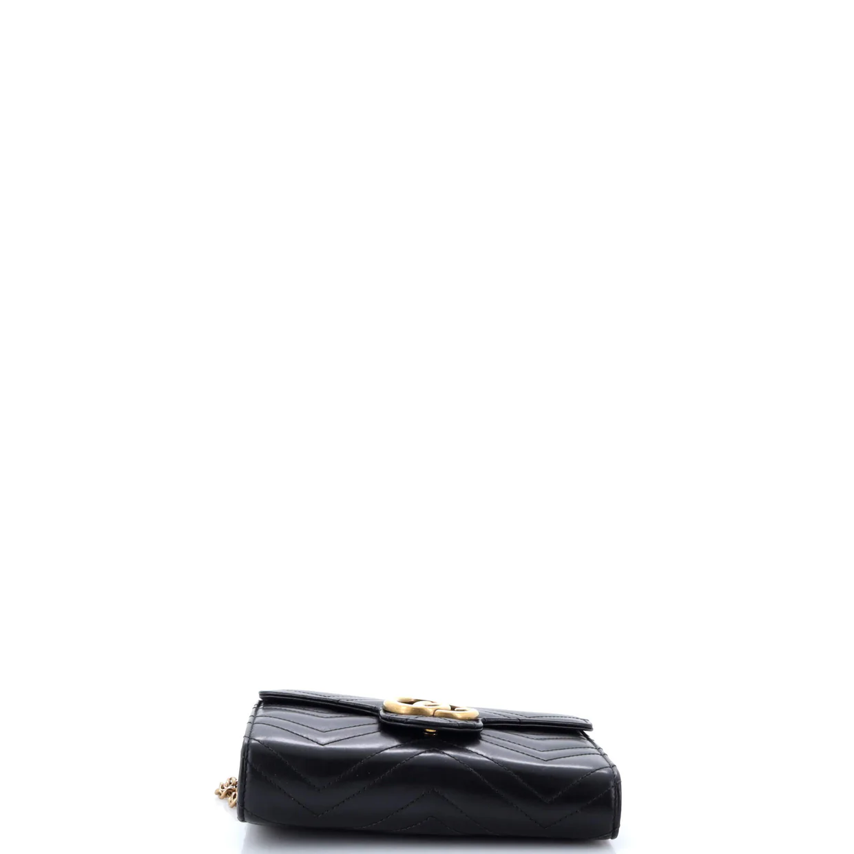 GG Marmont Chain Wallet Matelasse Leather Mini - Deep Luxury