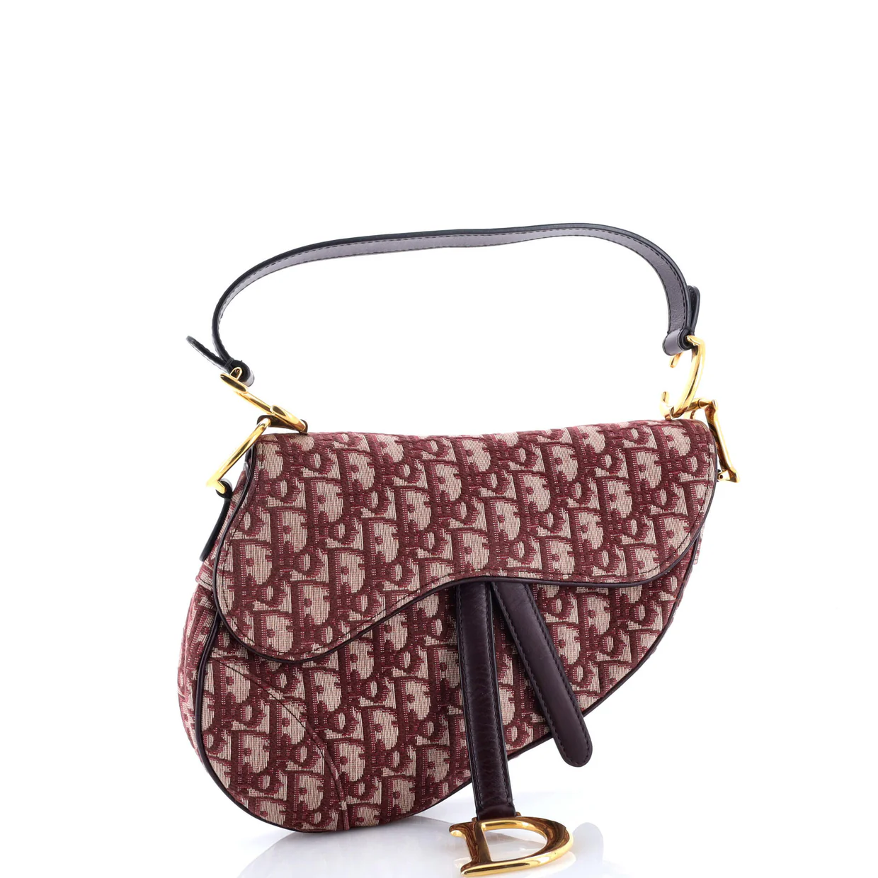 Saddle Handbag Oblique Canvas Medium - Deep Luxury