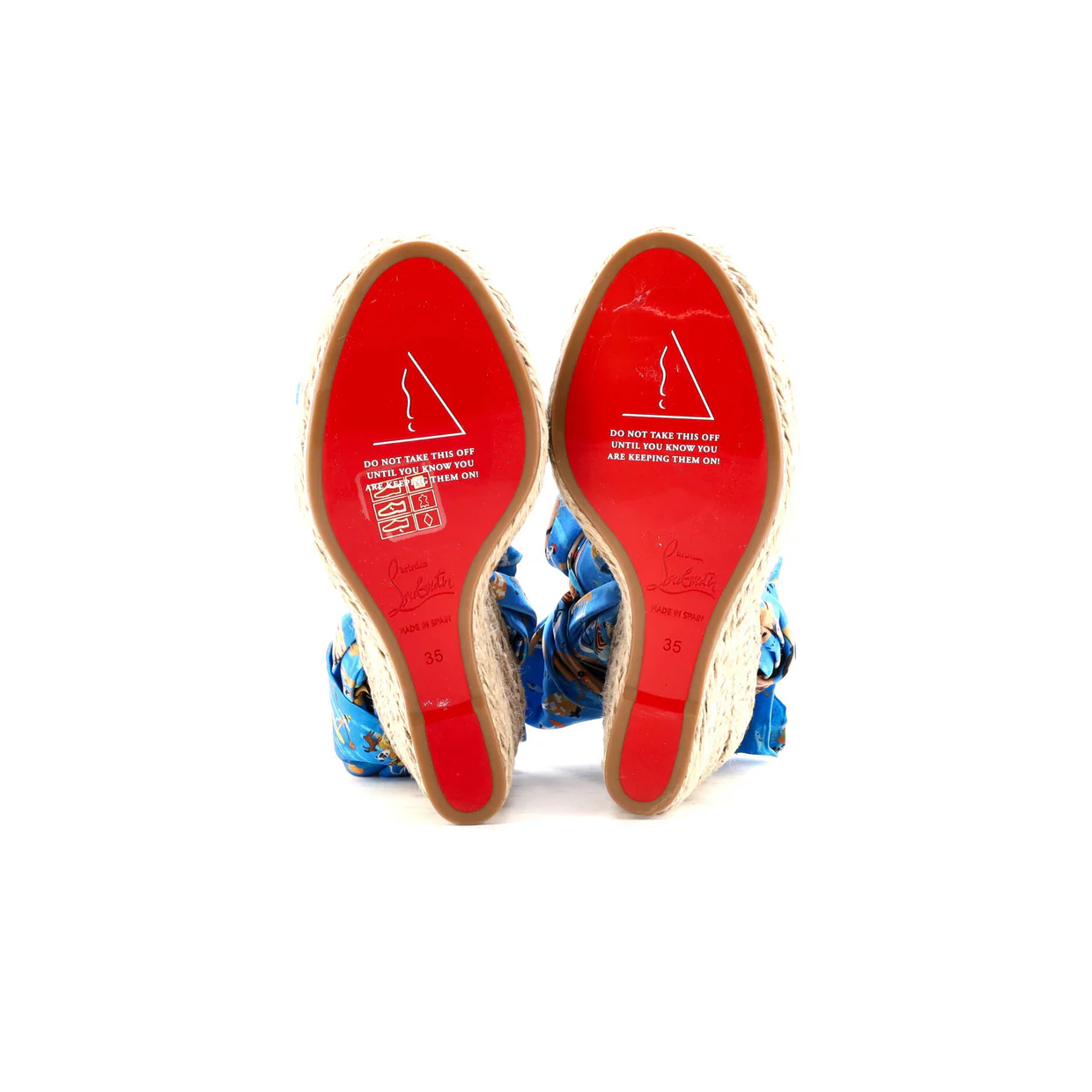 Women's Monica Du Desert Wedge Espadrilles Printed Satin 110 - Deep Luxury