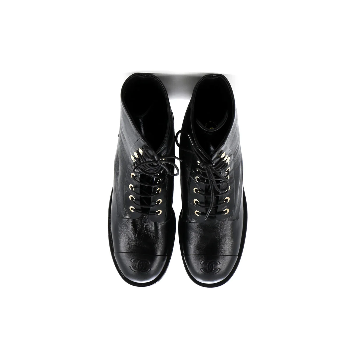 Women's Cap Toe CC Combat Boots Leather - Deep Luxury