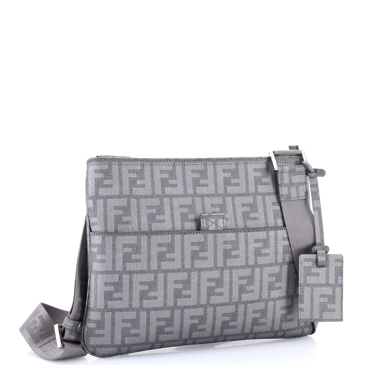 Slip Pocket Messenger Zucca Coated Canvas Medium - Deep Luxury