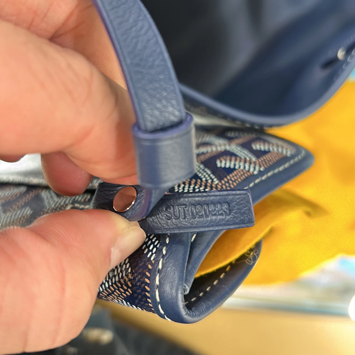 Anjou Reversible Tote Coated Canvas PM - Deep Luxury