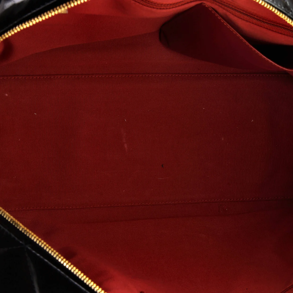 CC No. 5 Medallion Flap Chain Bowler Bag Quilted Patent Large - Deep Luxury