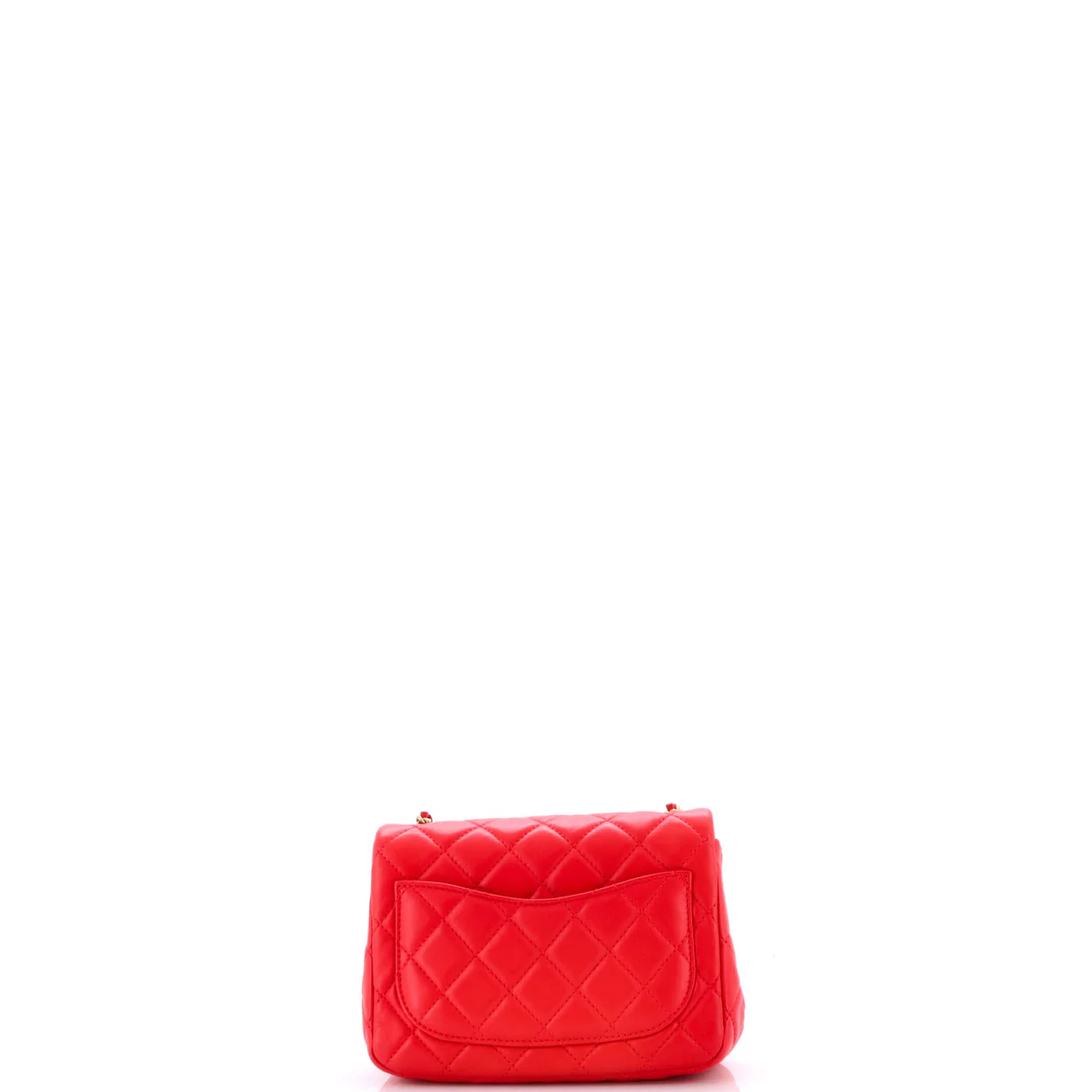 Pearl Crush Square Flap Bag Quilted Lambskin Mini - Deep Luxury