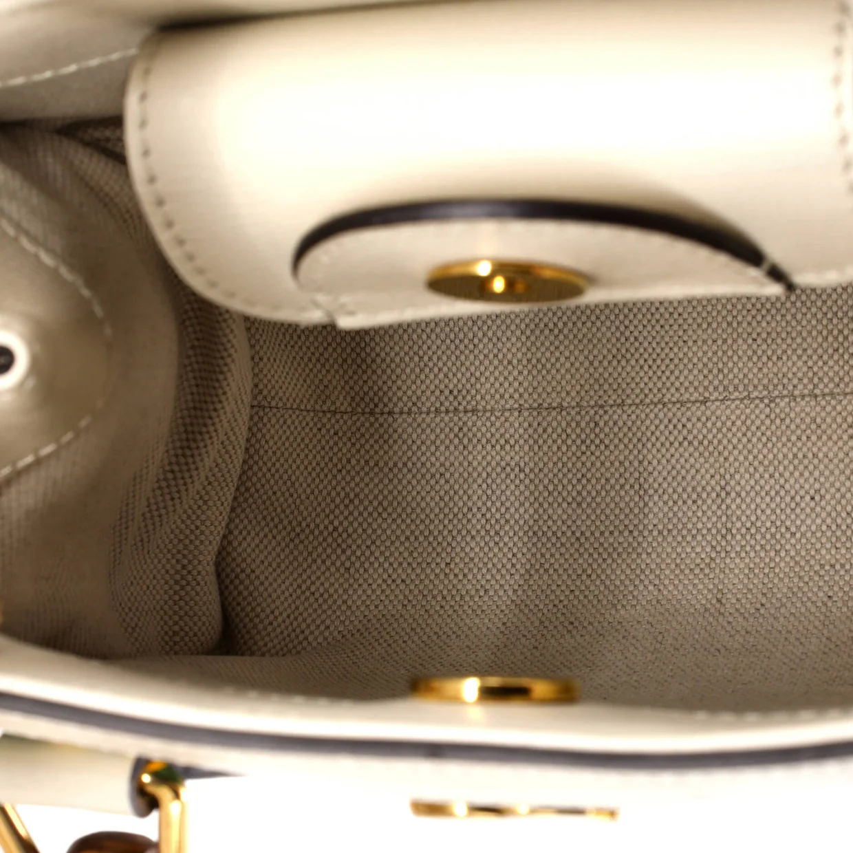 Diana NM Bamboo Handle Tote GG Printed Leather Mini - Deep Luxury