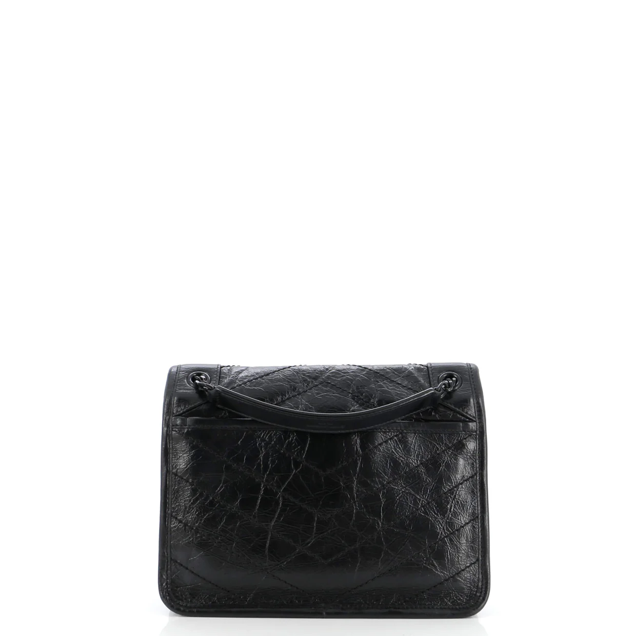 Niki Chain Flap Bag Matelasse Chevron Leather Baby - Deep Luxury