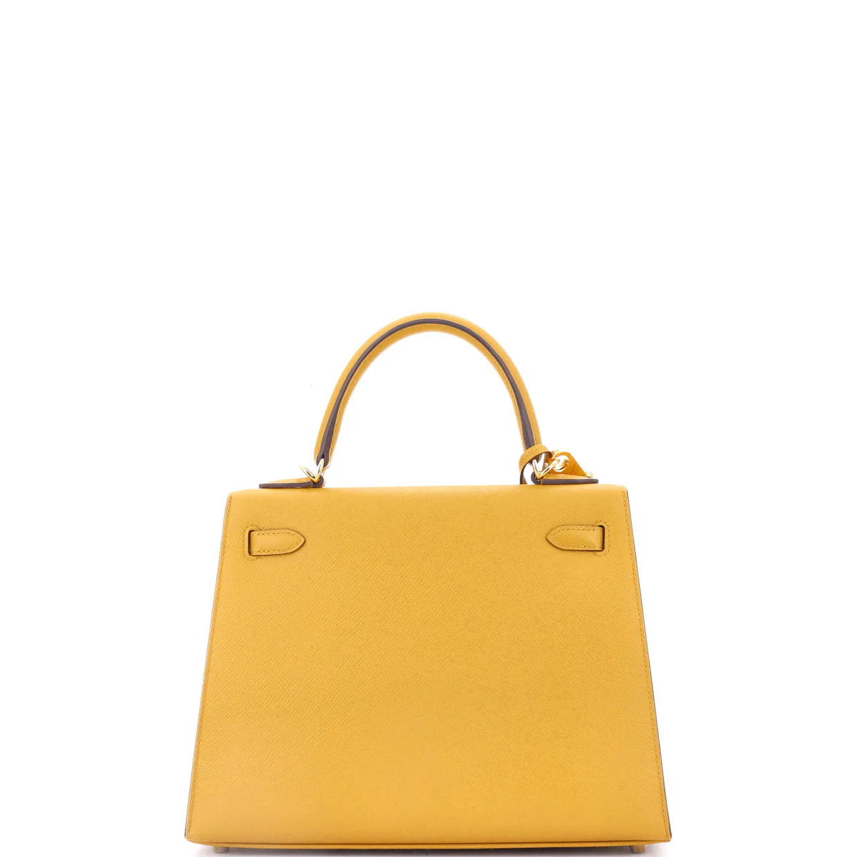Kelly Handbag Jaune Ambre Epsom with Gold Hardware 25 - Deep Luxury