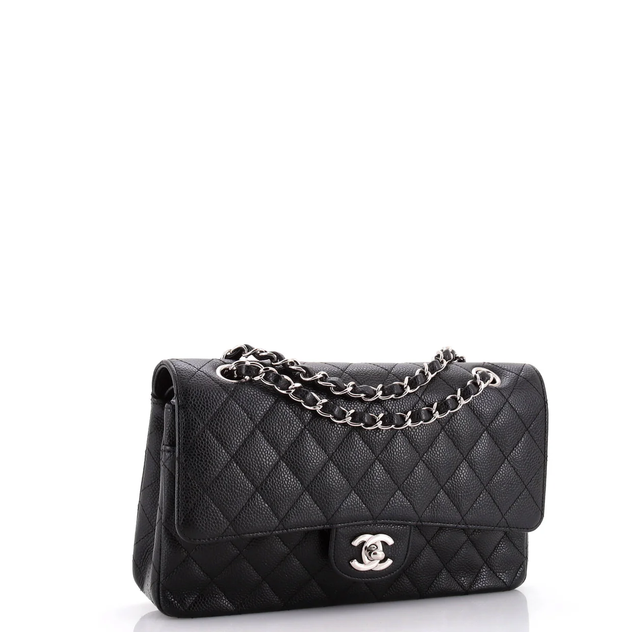 Classic Double Flap Bag Quilted Caviar Medium - Deep Luxury