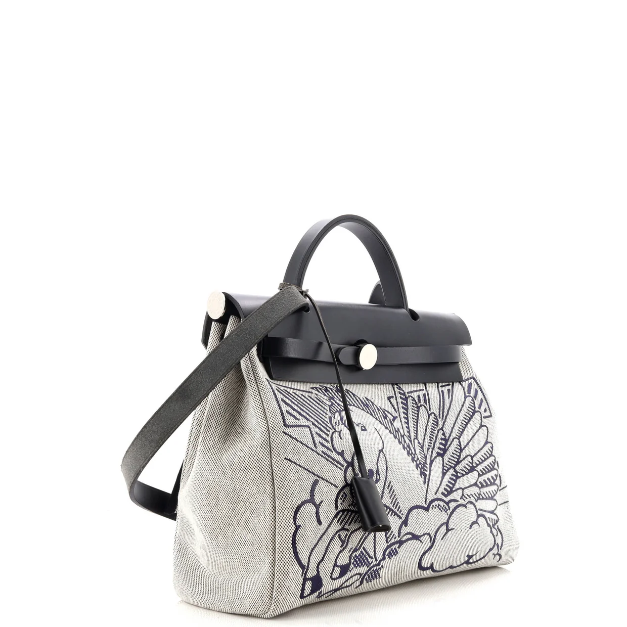 Herbag Zip Pegase Pop Toile and Leather 31 - Deep Luxury