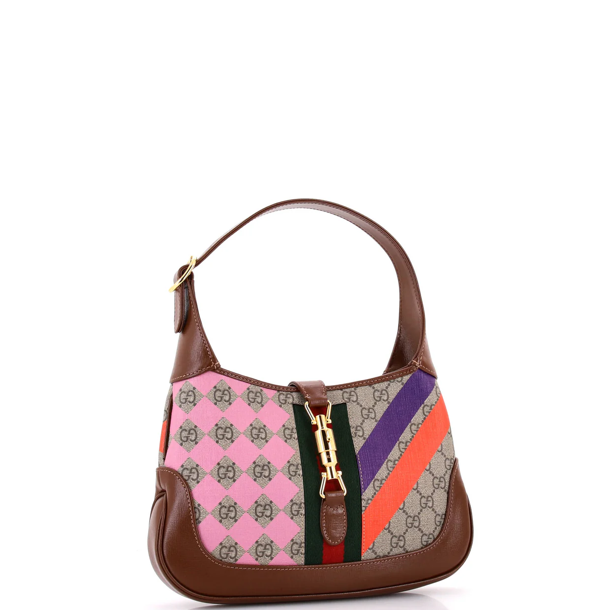 Jackie 1961 Hobo Printed GG Coated Canvas Small - Deep Luxury