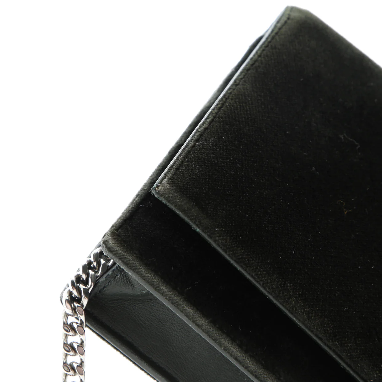 Classic Monogram Tassel Chain Wallet Velvet - Deep Luxury