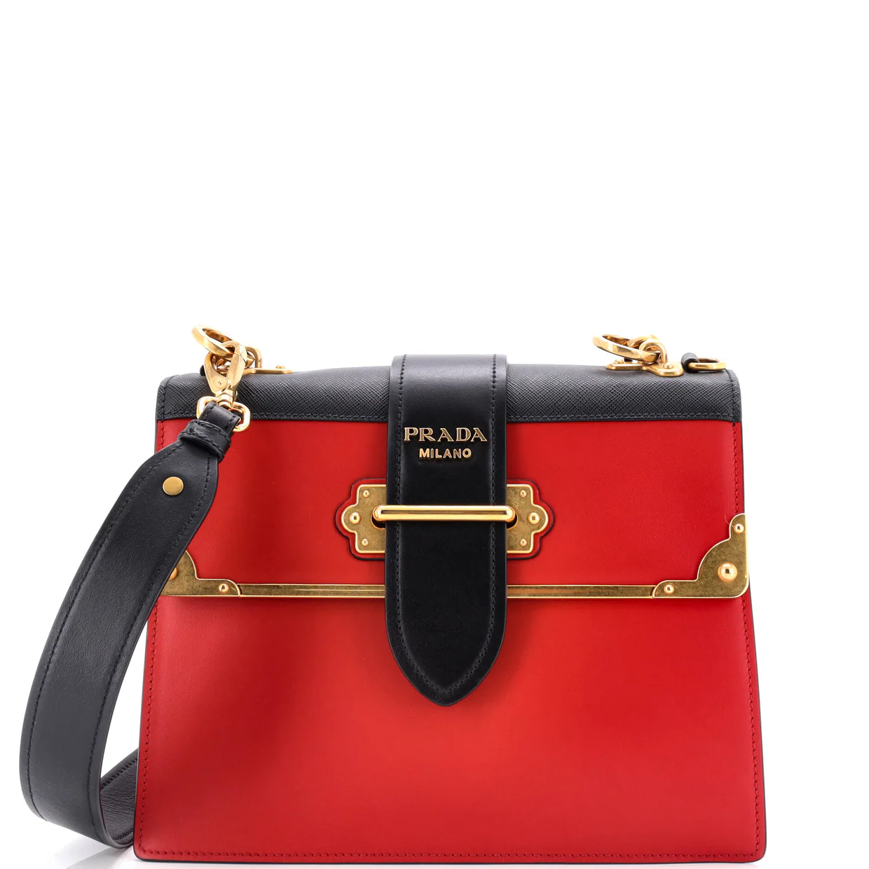 Cahier Convertible Shoulder Bag City Calf and Saffiano Medium - Deep Luxury