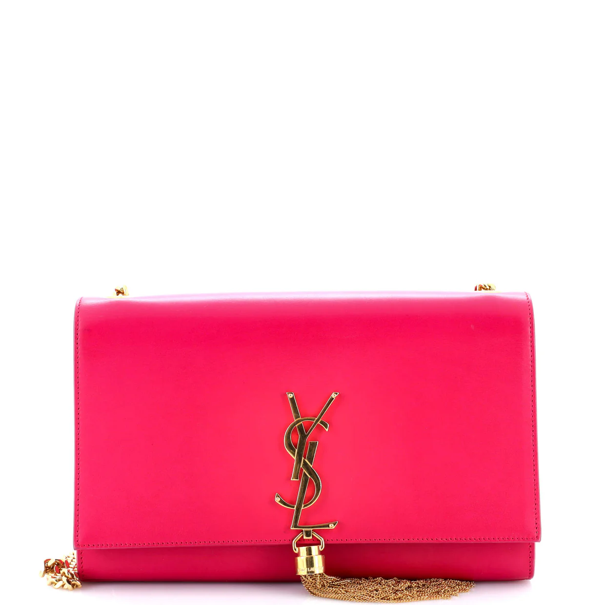 Classic Monogram Tassel Crossbody Bag Leather Medium - Deep Luxury