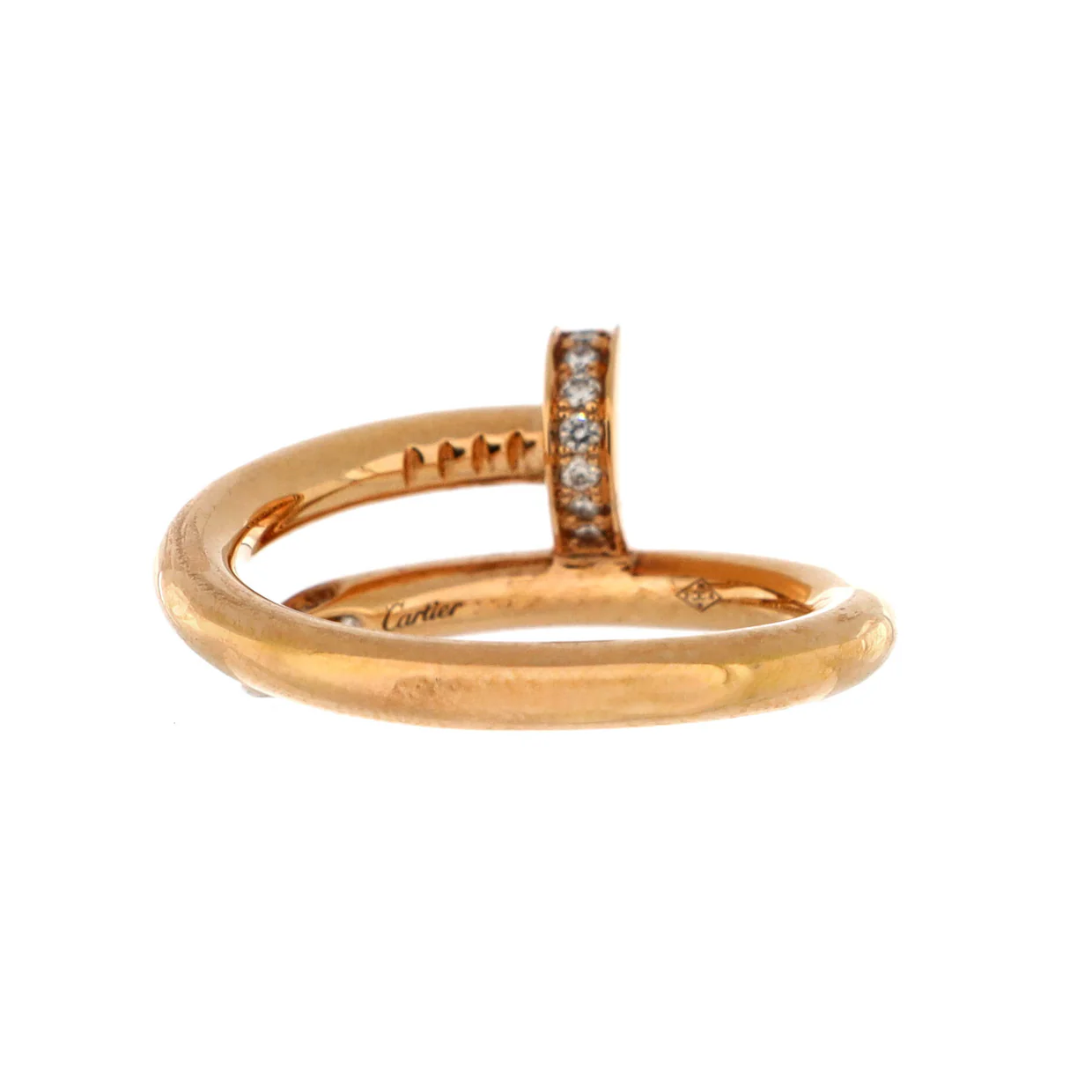 Juste un Clou Ring 18K Rose Gold and Diamonds - Deep Luxury