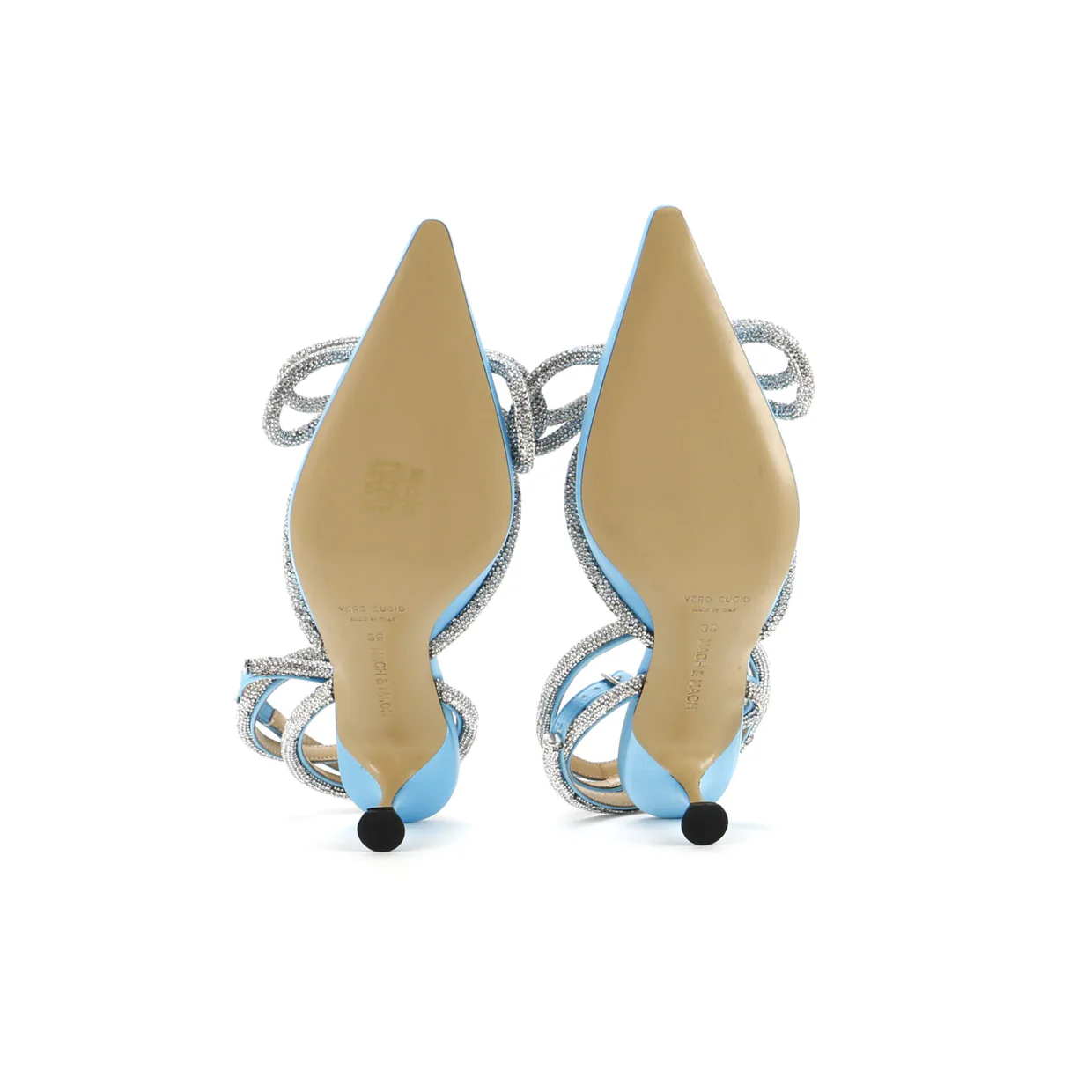Women's Double Bow Ankle Strap Pumps Satin 75 - Deep Luxury