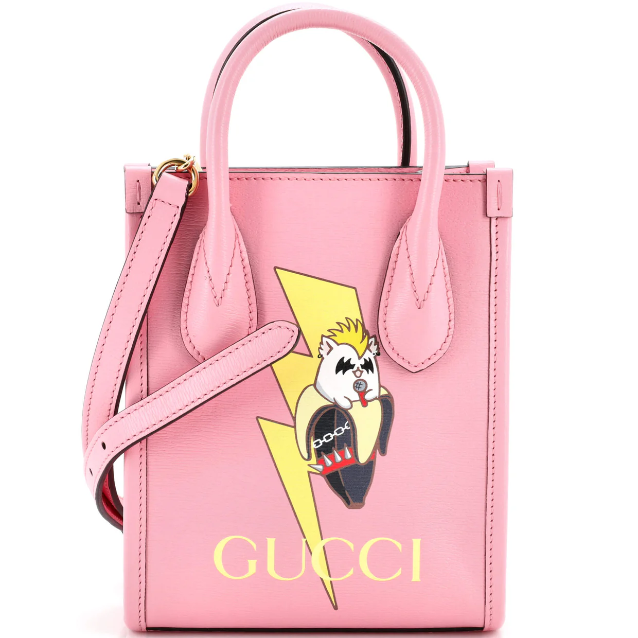 Vertical Tote Bananya Printed Leather Mini - Deep Luxury