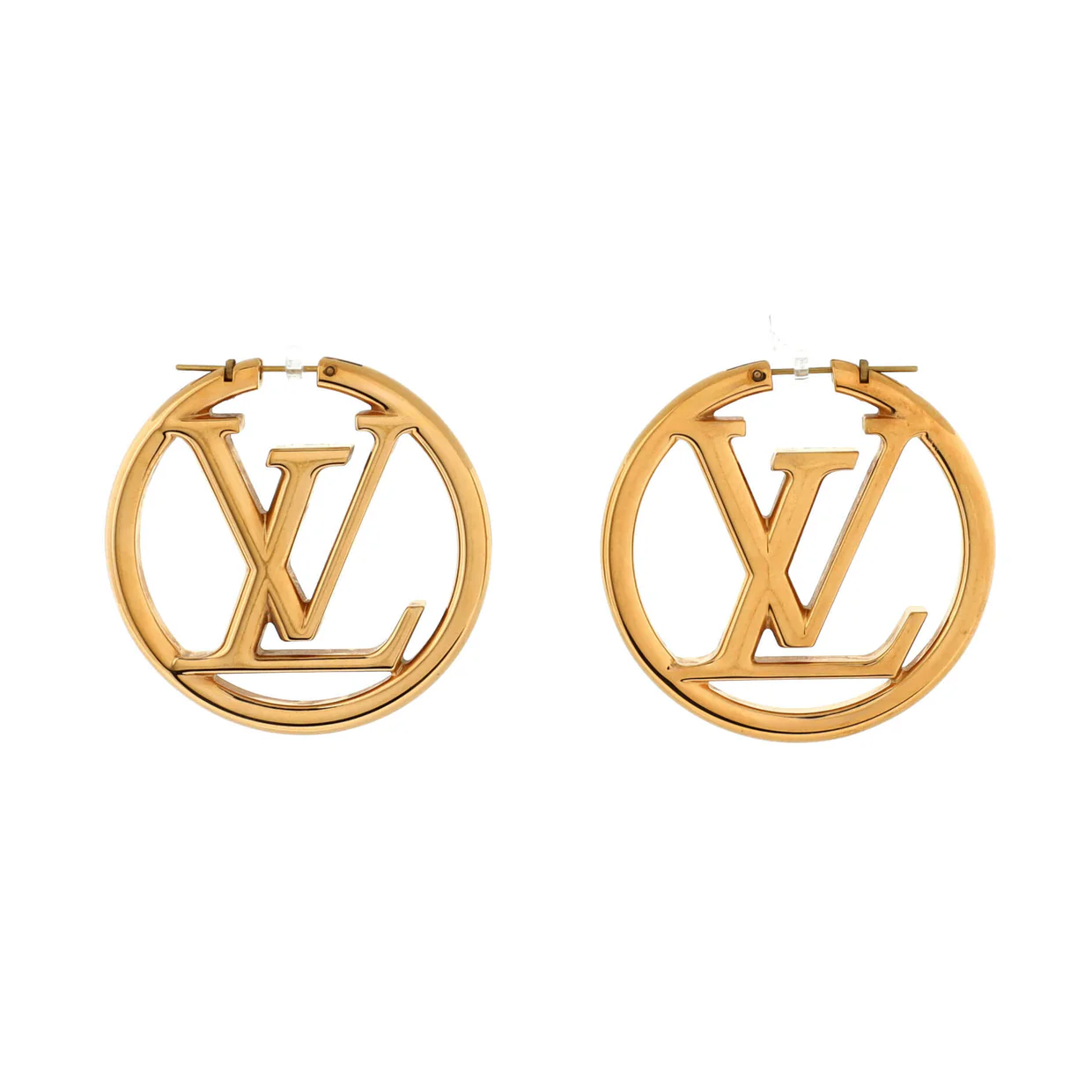 Louise Hoop Earrings Metal GM - Deep Luxury