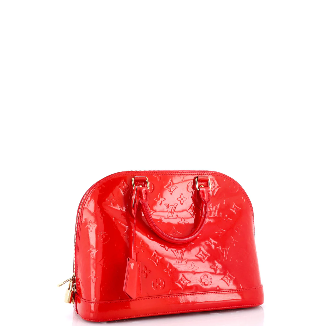 Alma Handbag Monogram Vernis PM - Deep Luxury