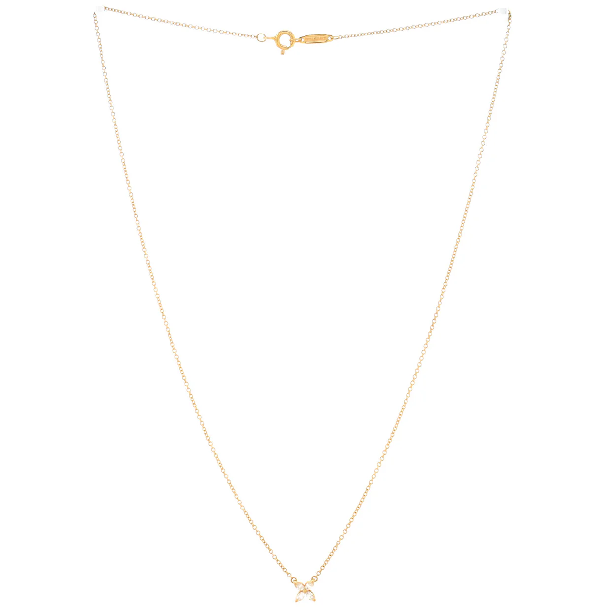 Victoria Pendant Necklace 18K Rose Gold with Diamonds Mini - Deep Luxury