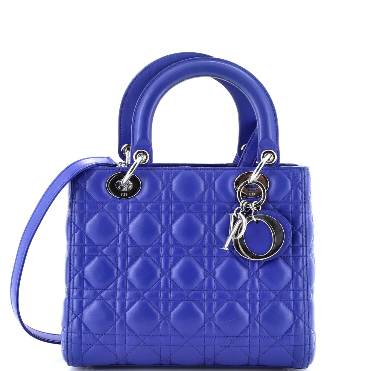 Lady Dior Bag Cannage Quilt Lambskin Medium - Deep Luxury