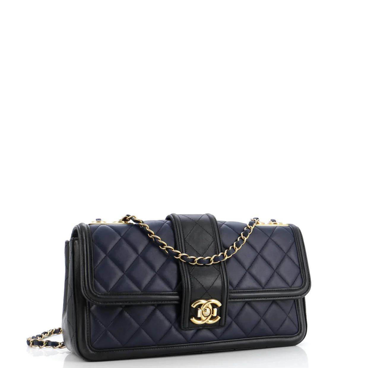 Elegant CC Flap Bag Quilted Lambskin Jumbo - Deep Luxury