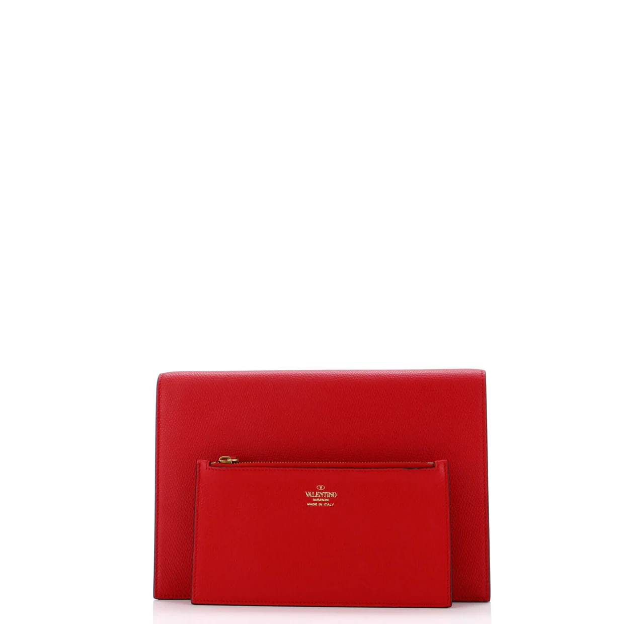 VLogo Signature Flap Pouch Leather - Deep Luxury