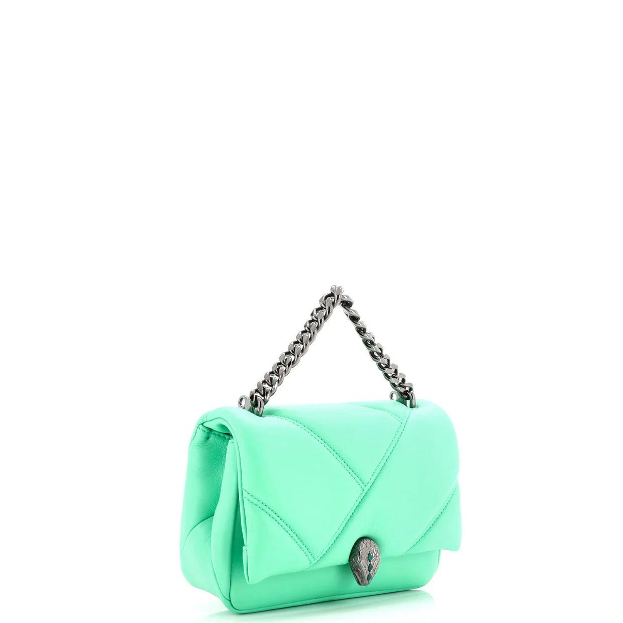 Serpenti Cabochon Messenger Bag Diagonal Quilted Leather Mini - Deep Luxury