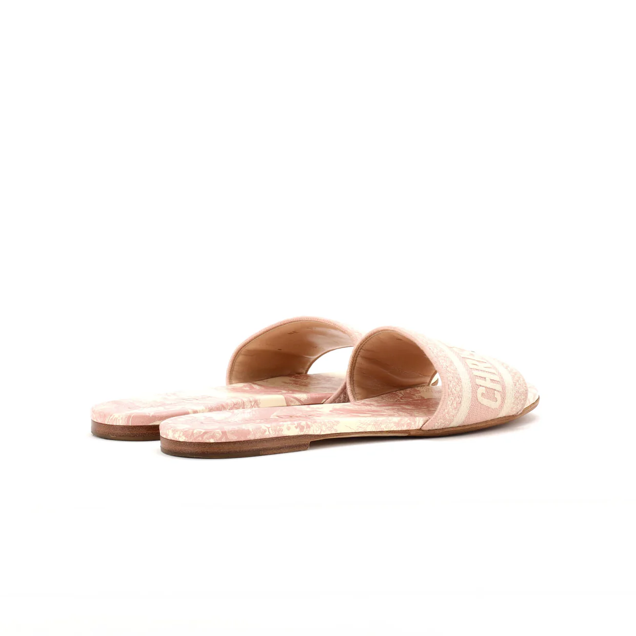 Women's Dway Flat Sandals Embroidered Canvas - Deep Luxury