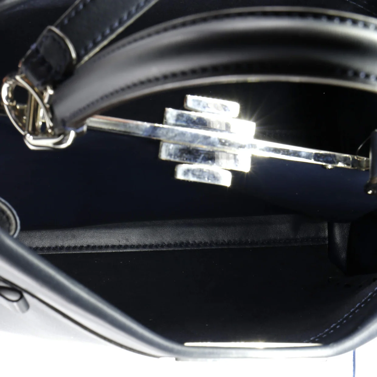 Bow Peekaboo Bag Whipstitch Leather Regular - Deep Luxury