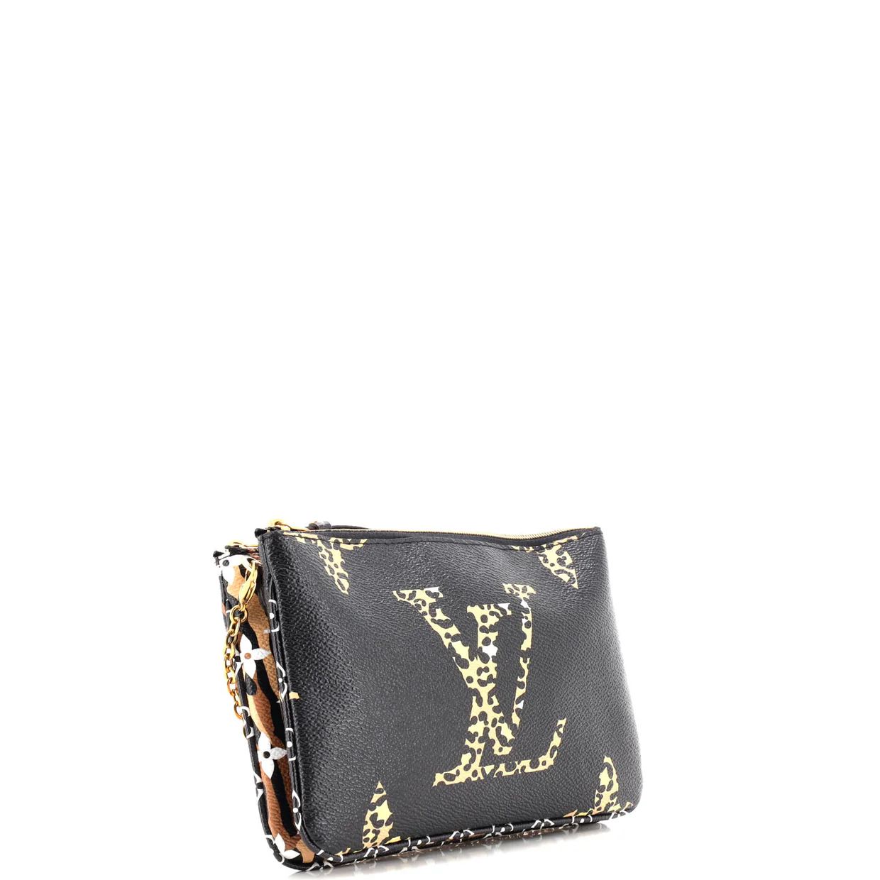 Double Zip Pochette Limited Edition Jungle Monogram Giant - Deep Luxury