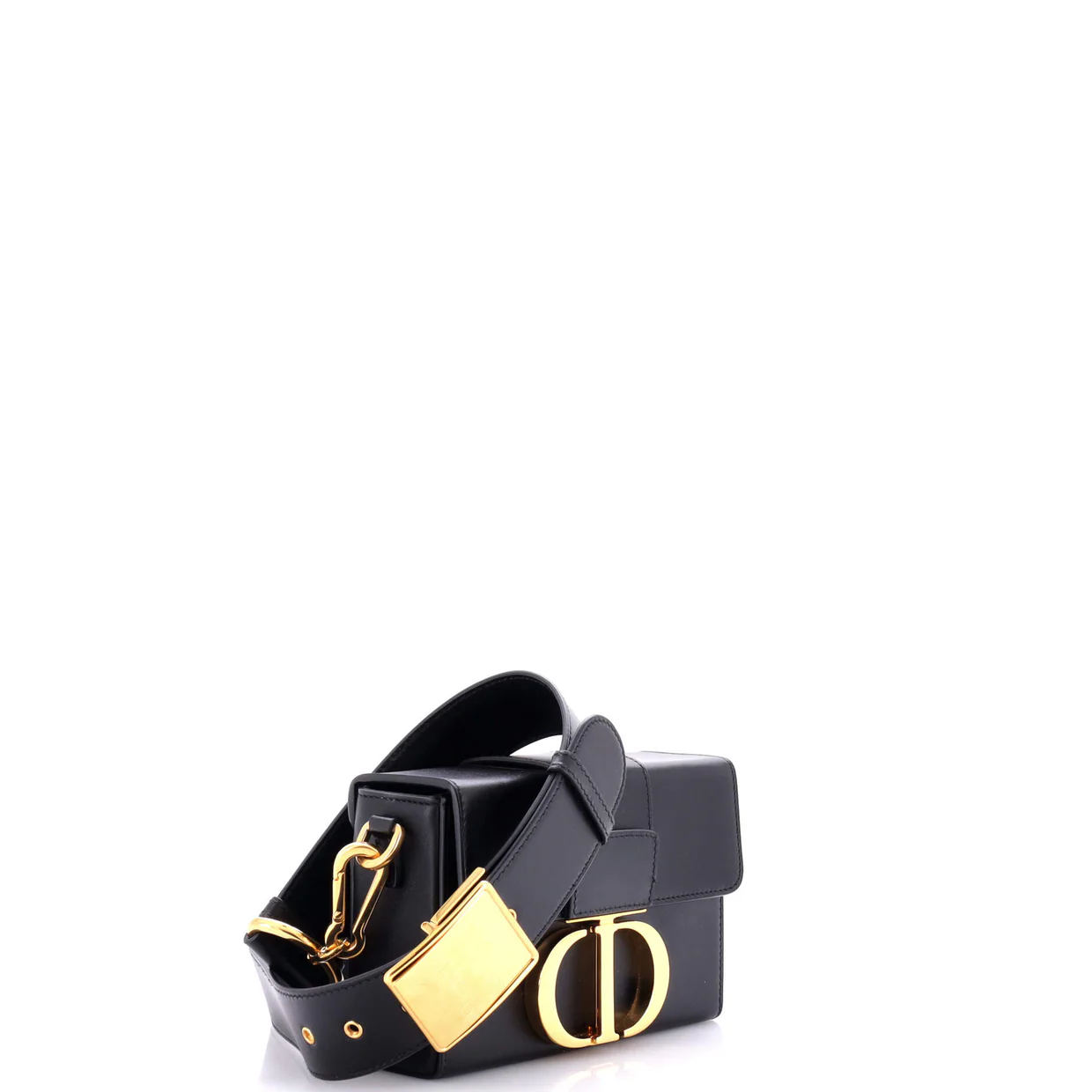 30 Montaigne Box Bag Leather - Deep Luxury