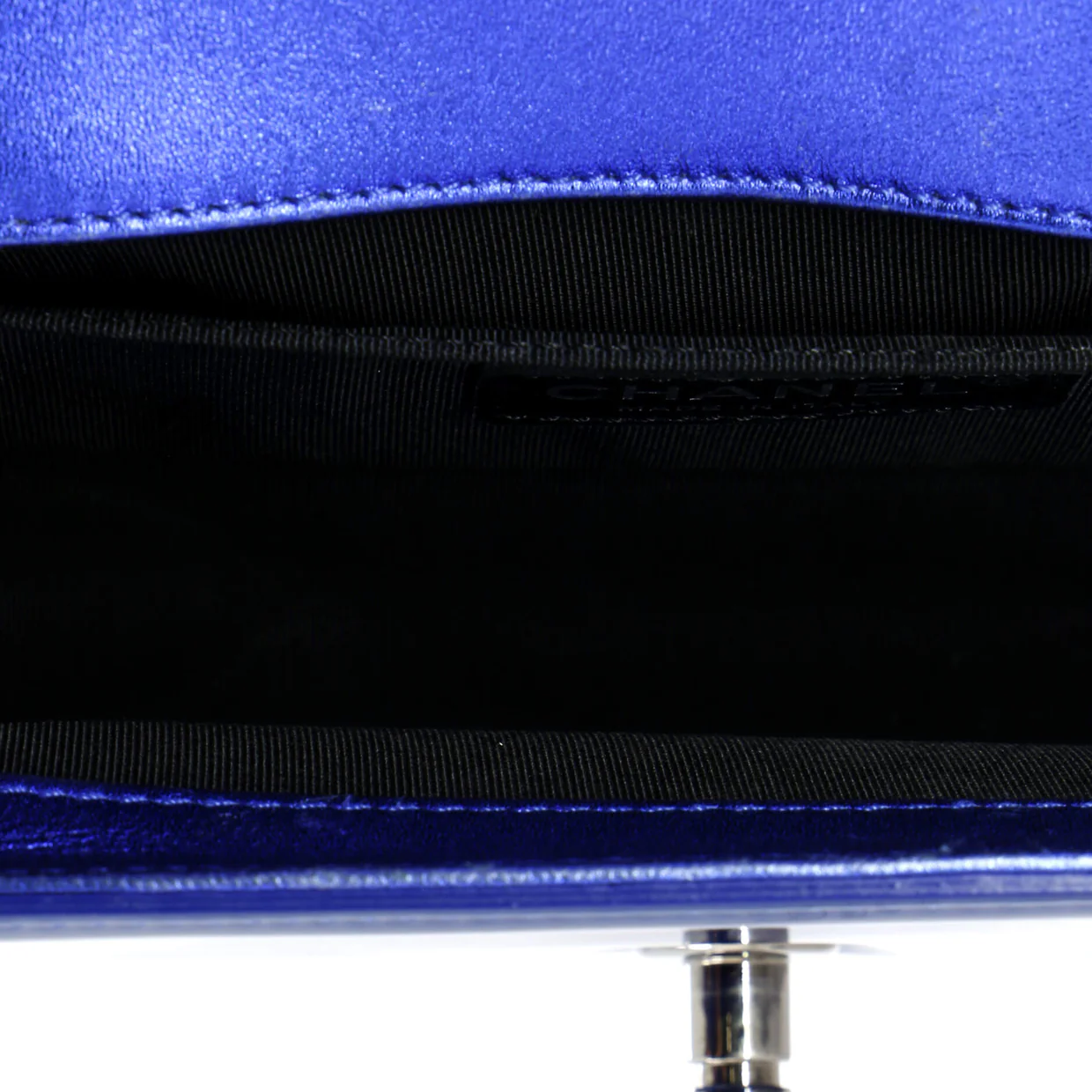 Boy Flap Bag Quilted Patent Small - Deep Luxury