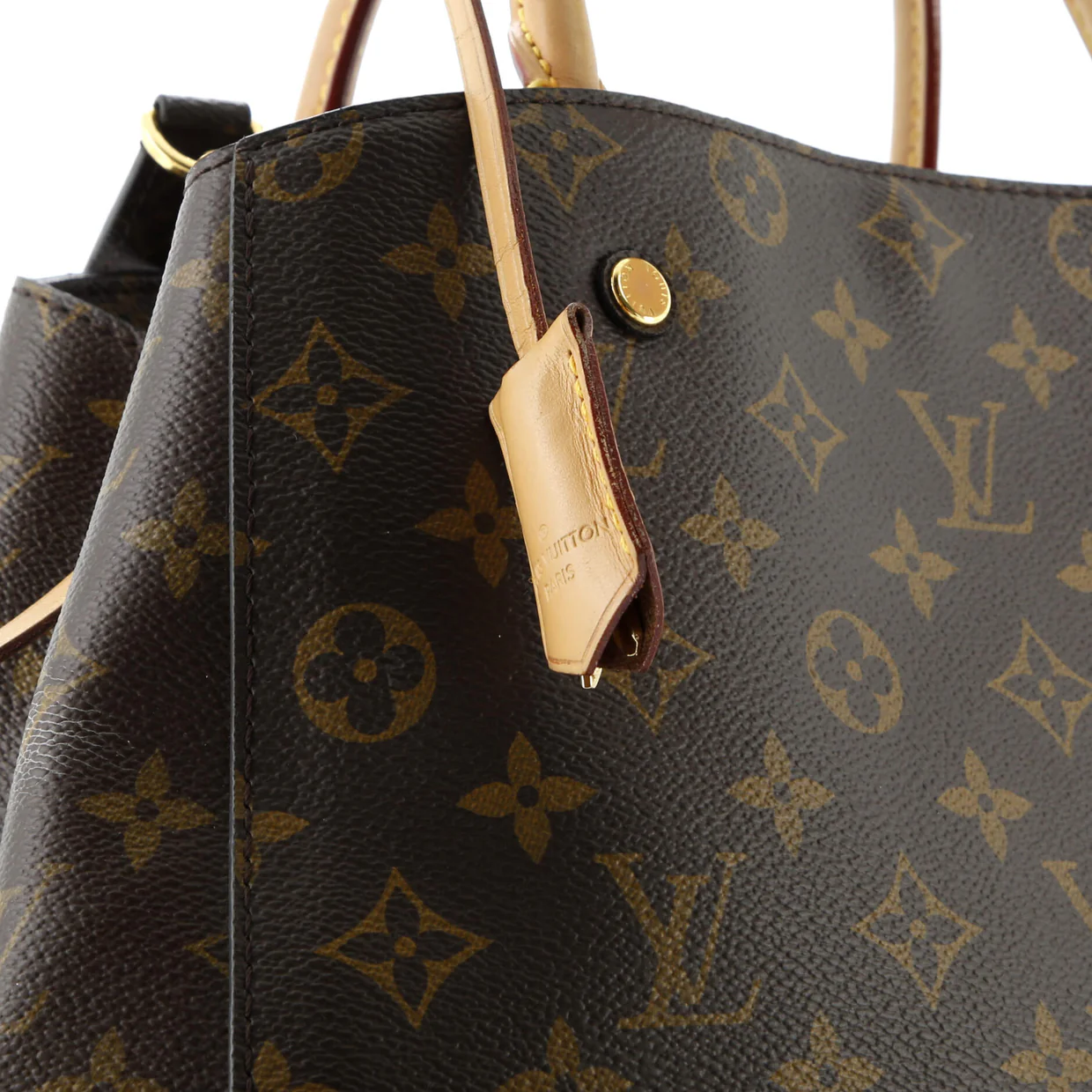 Montaigne Handbag Monogram Canvas MM - Deep Luxury