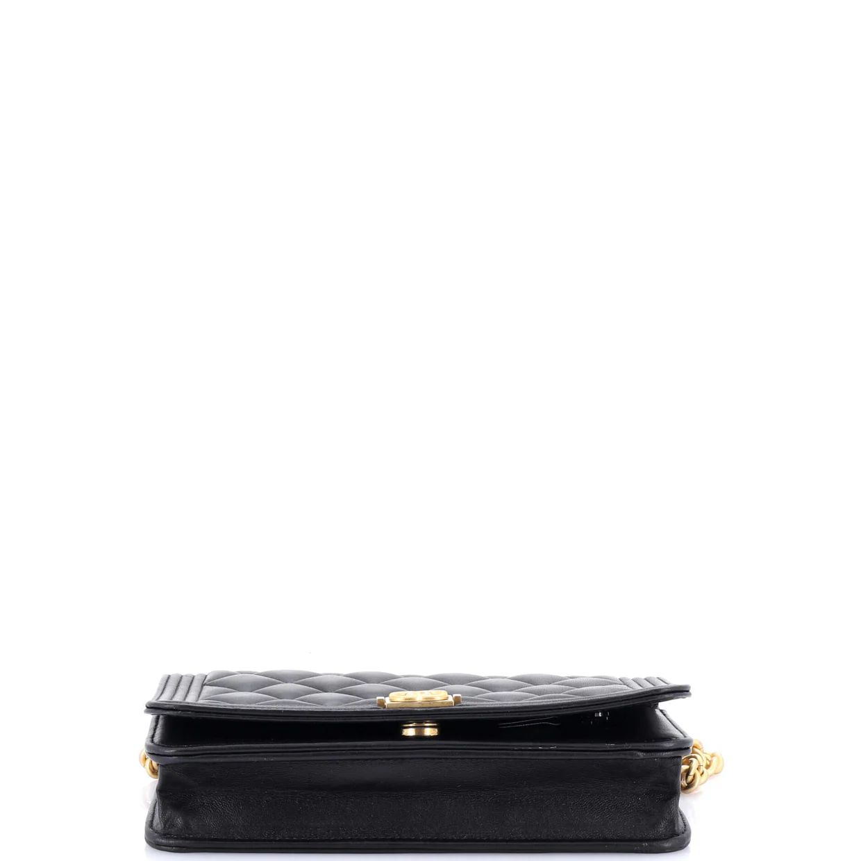 Boy Wallet on Chain Quilted Lambskin - Deep Luxury