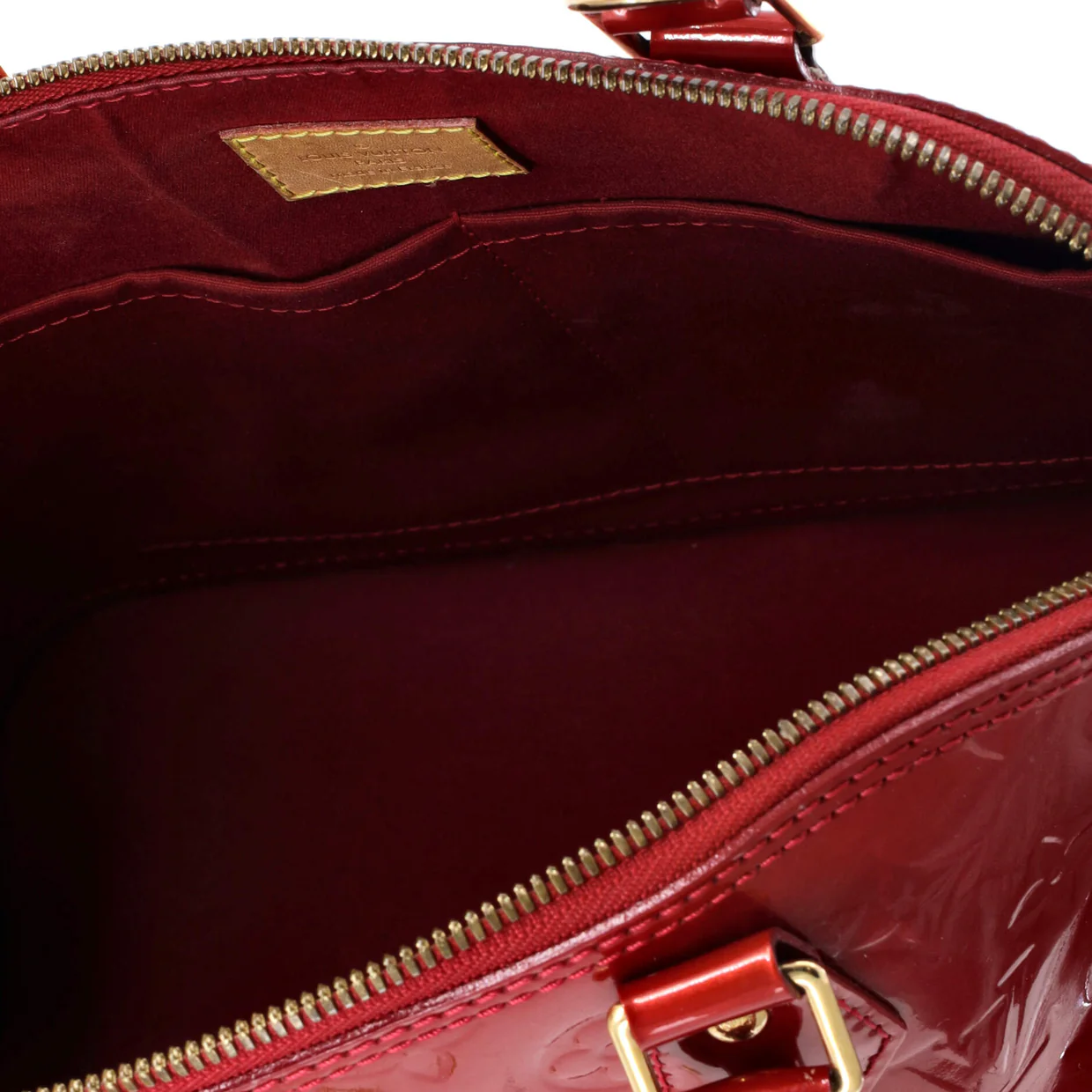 Alma Handbag Monogram Vernis PM - Deep Luxury