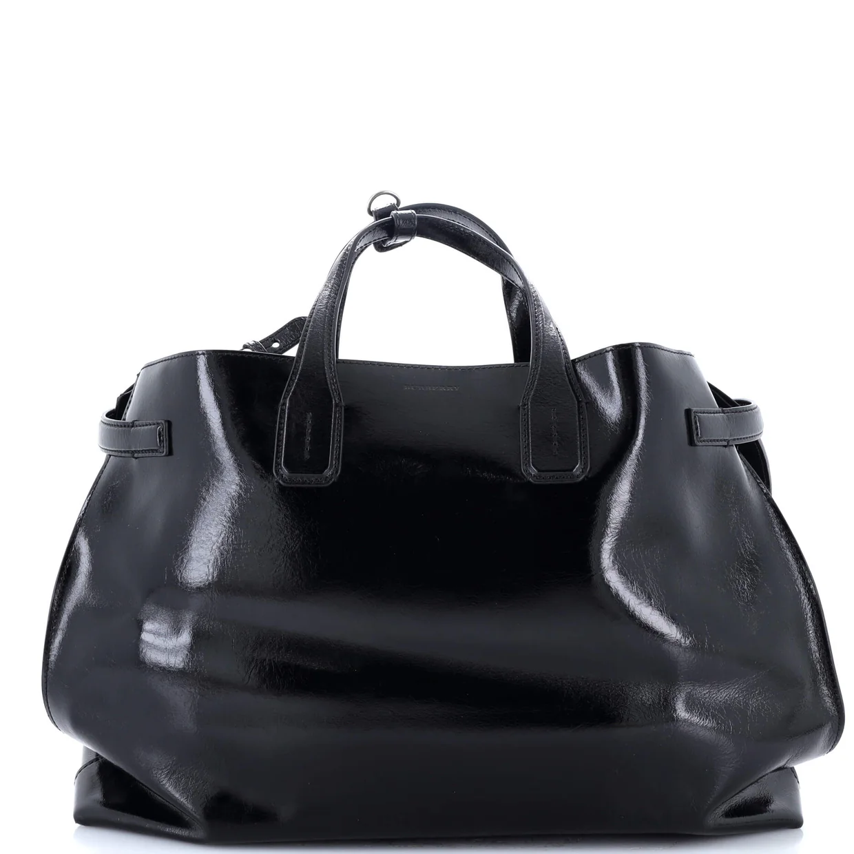 Banner NM Tote Patent Large - Deep Luxury