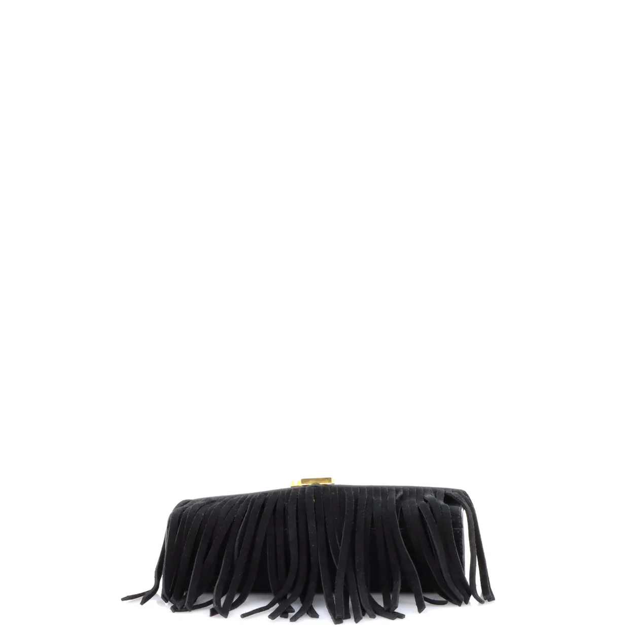 Classic Monogram Fringe Crossbody Bag Suede Small - Deep Luxury