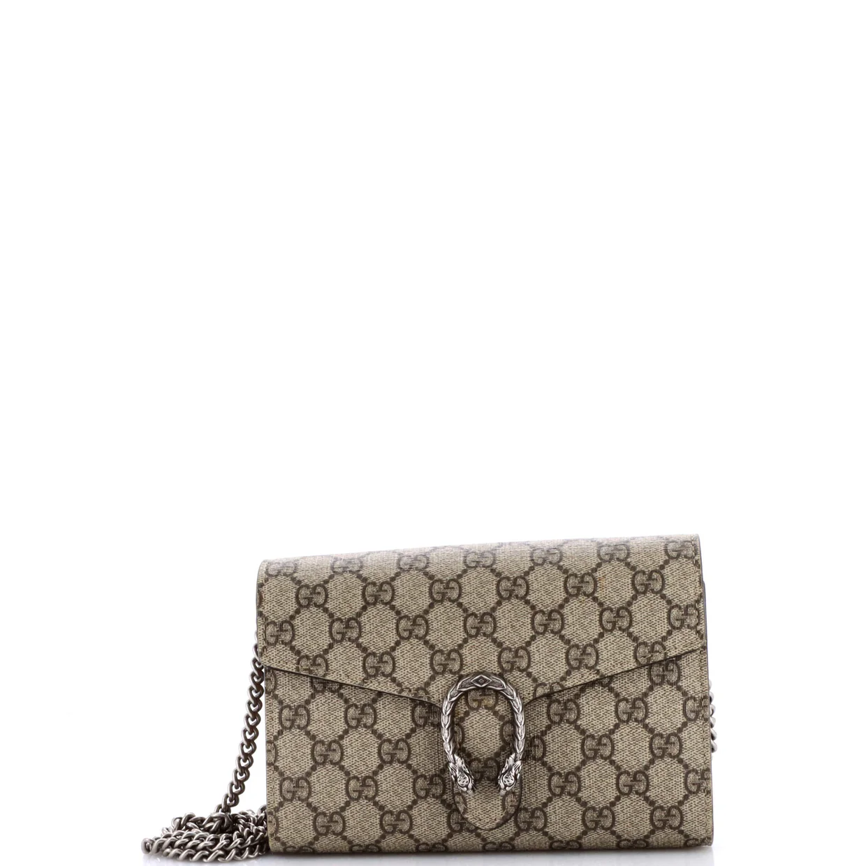 Dionysus Chain Wallet GG Coated Canvas Small - Deep Luxury