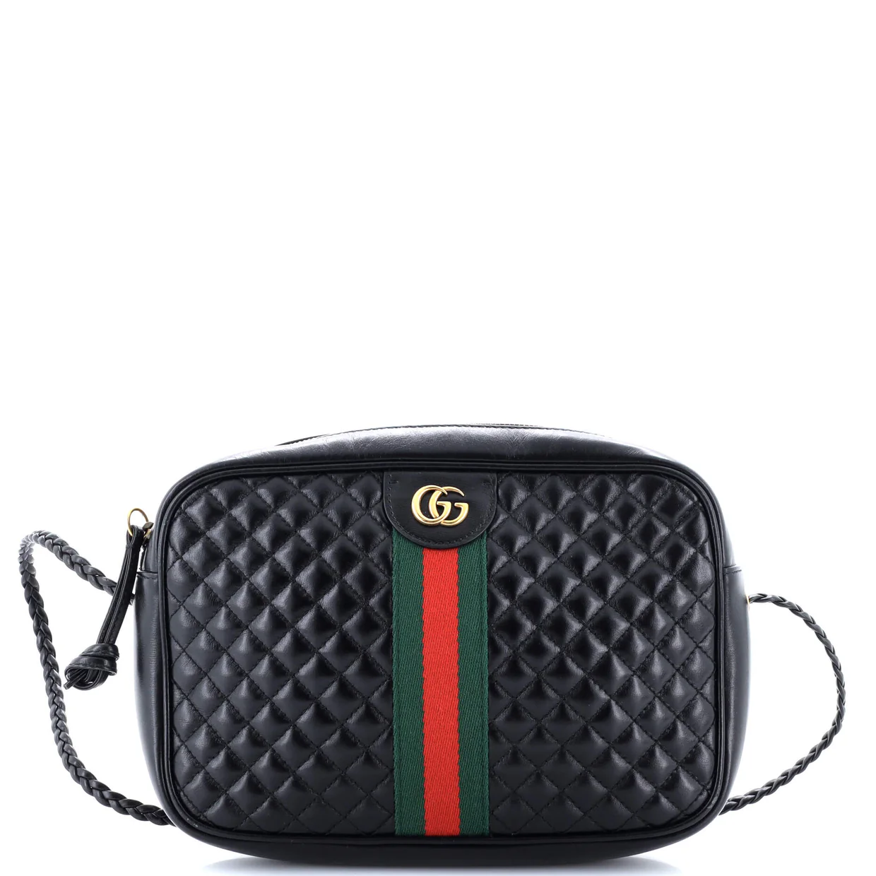 Trapuntata Camera Bag Quilted Leather Small - Deep Luxury