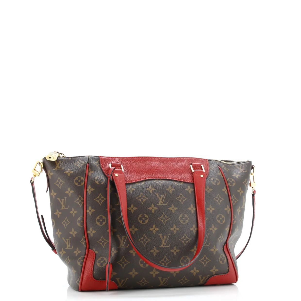 Estrela NM Handbag Monogram Canvas with Leather - Deep Luxury