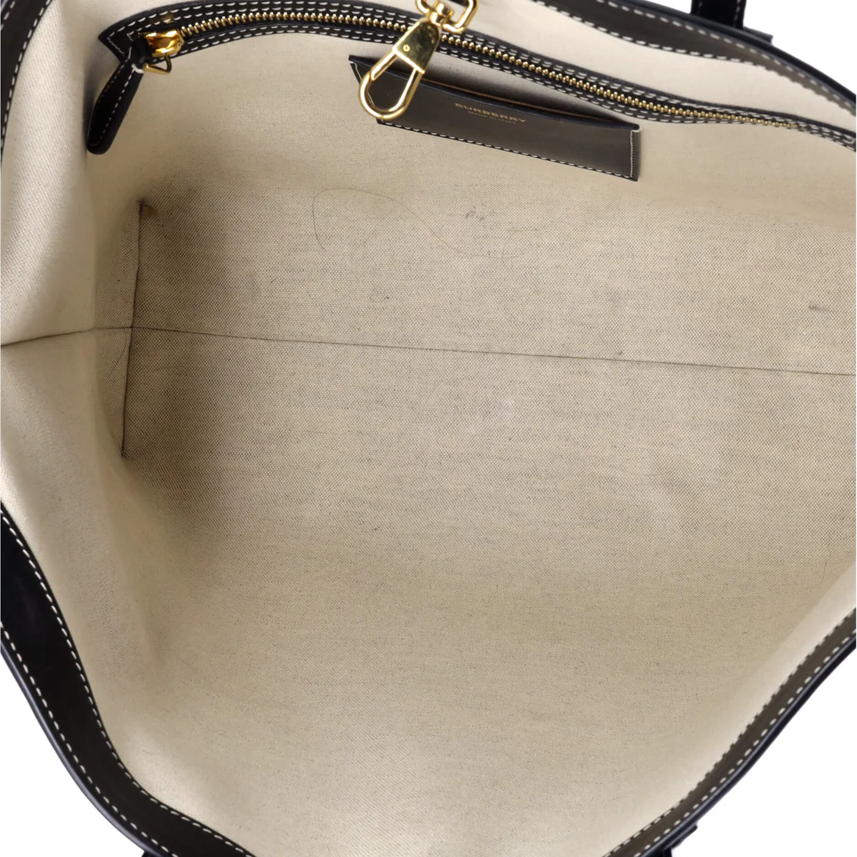 TB Monogram Motif Tote Leather Medium - Deep Luxury