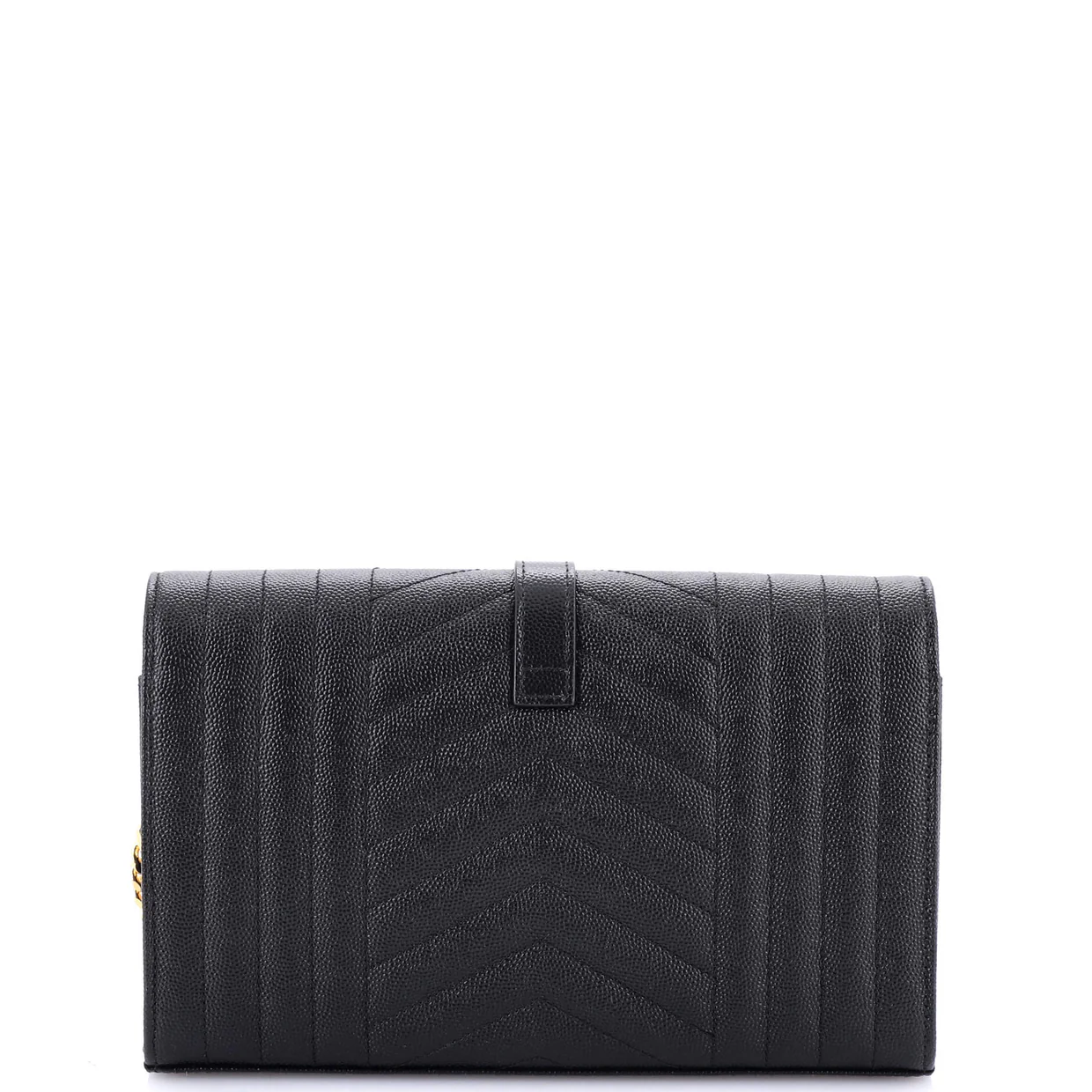 Classic Monogram Chain Wallet Mixed Matelasse Leather Medium - Deep Luxury