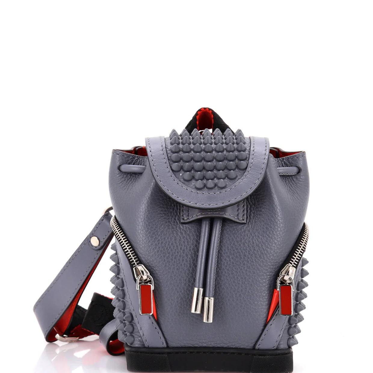 Explorafunk Keyring Crossbody Bag Spiked Leather - Deep Luxury