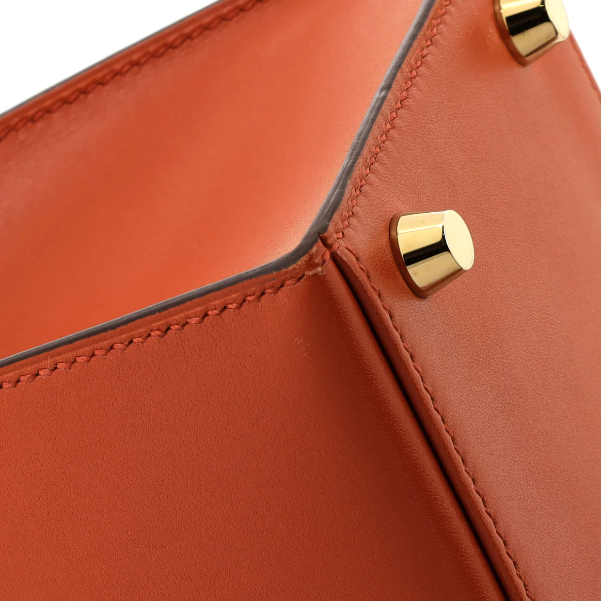 Kelly Handbag Terre Battue Tadelakt with Gold Hardware 28 - Deep Luxury