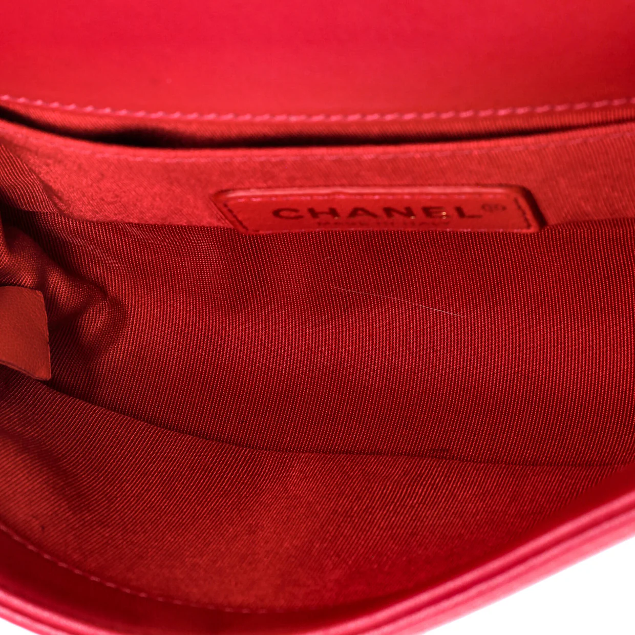 Boy Flap Bag Chevron Velvet Small - Deep Luxury