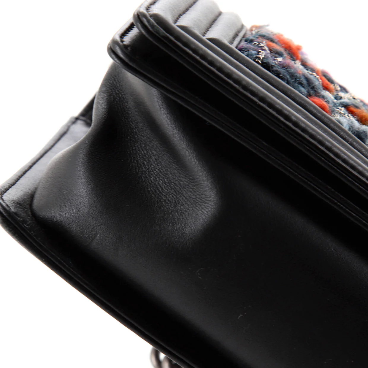 Boy Flap Bag Braided Tweed Old Medium - Deep Luxury