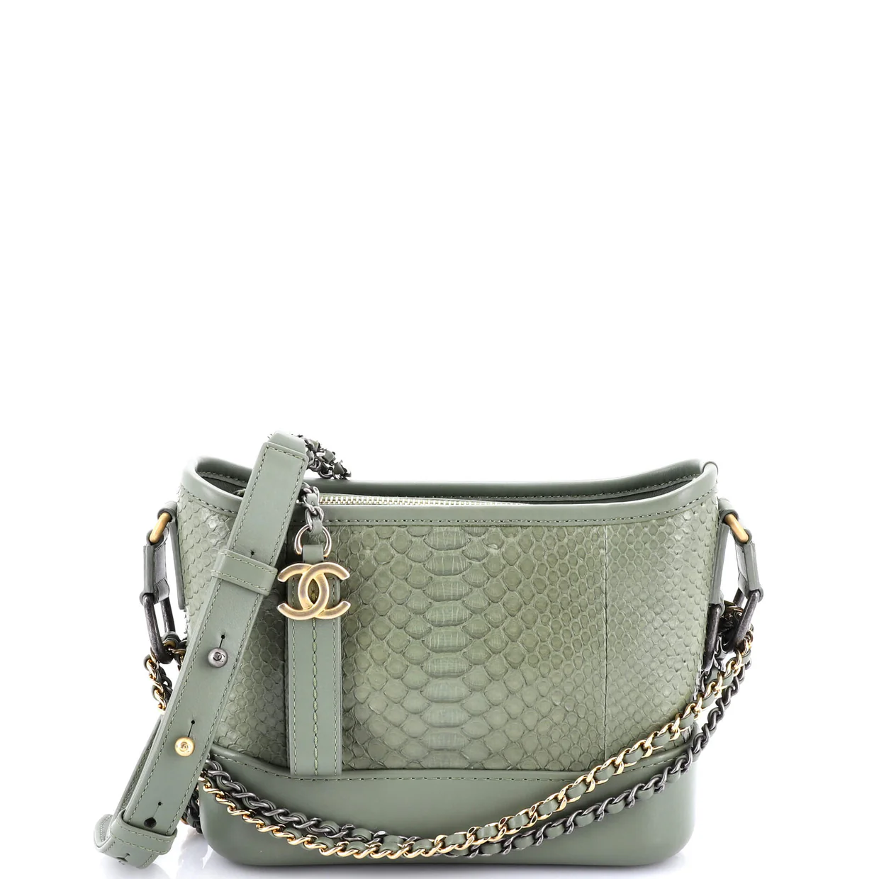 Gabrielle Hobo Python Small - Deep Luxury