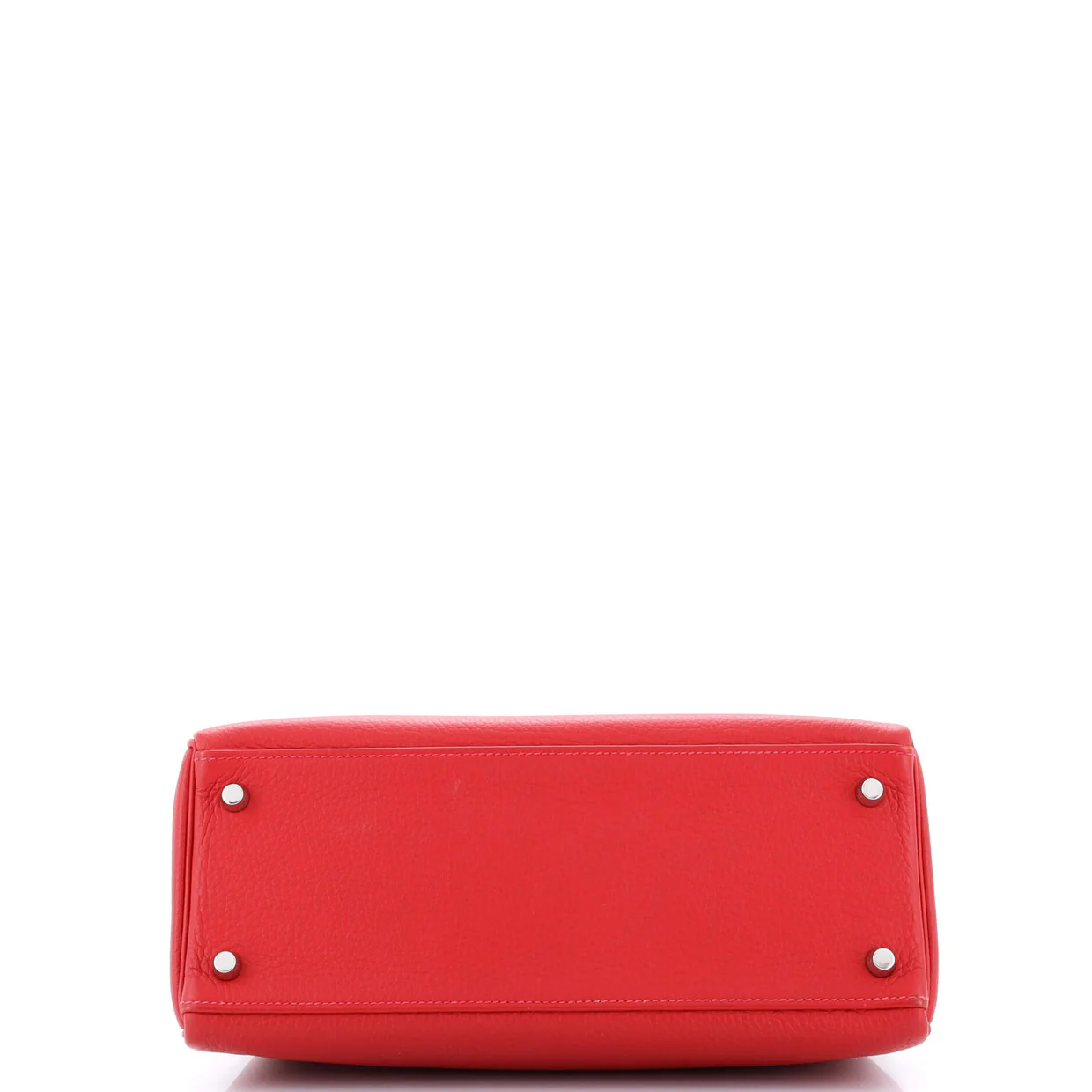 Kelly Handbag Rouge Casaque Clemence with Palladium Hardware 28 - Deep Luxury
